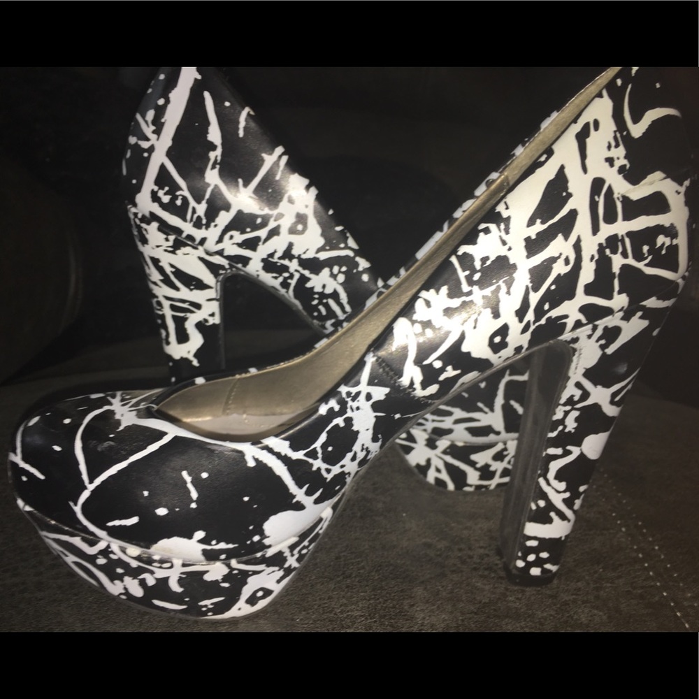 New Black platform stilettos